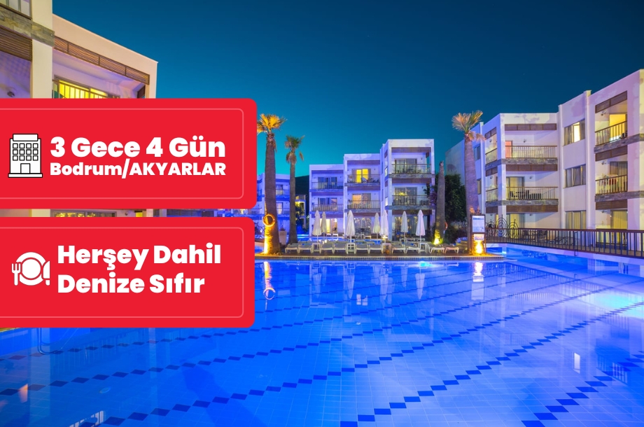 Mio Bianco Resort Hotel Bodrum / 3 Gece 4 Gün  / İstanbul Bursa ve İzmir Kalkışlı